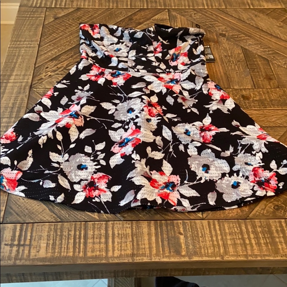 Strapless cocktail dress